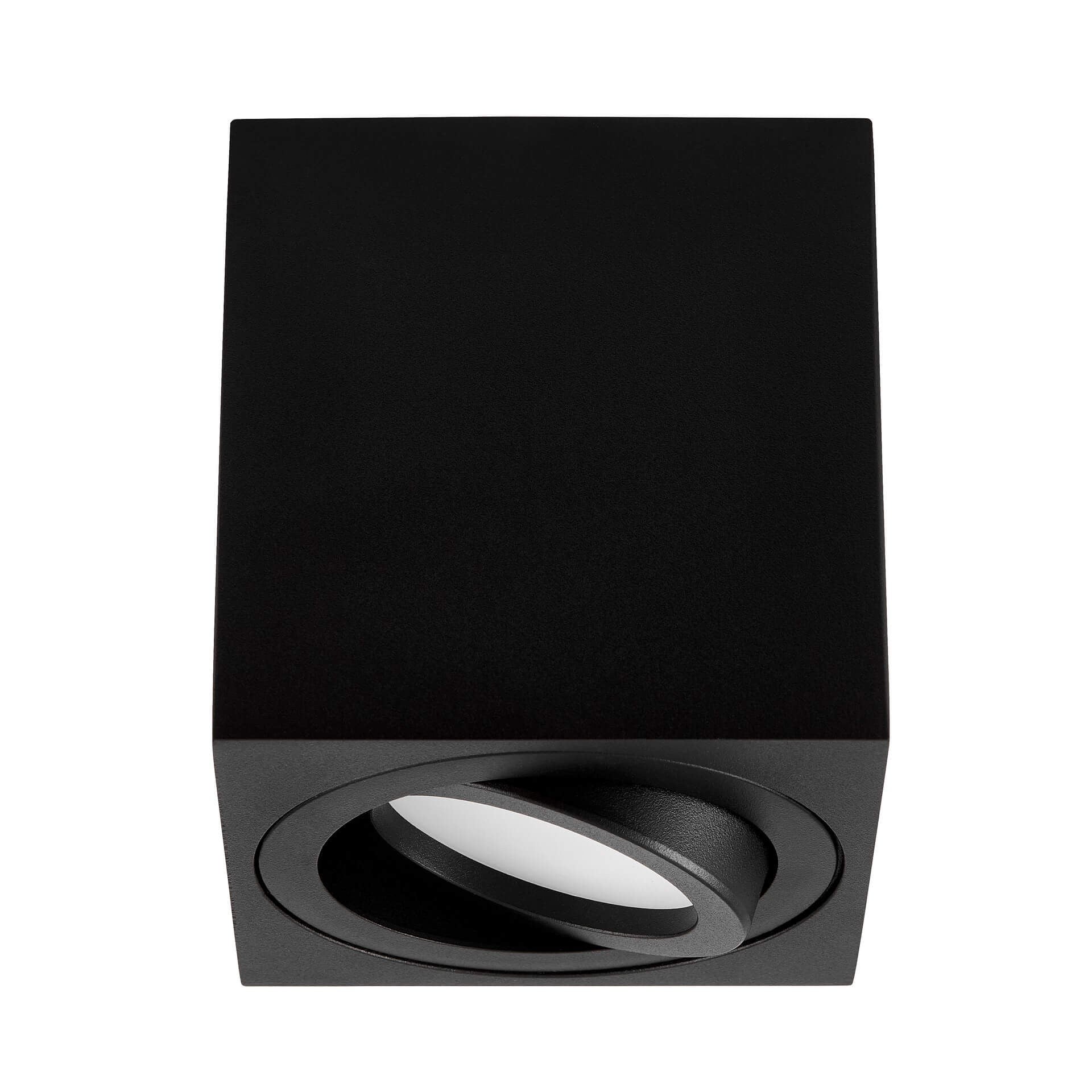 SPOT TUBA SURFACE - MOUNTED LUMINAIRE BLACK ERBA W1 - LuminaLux