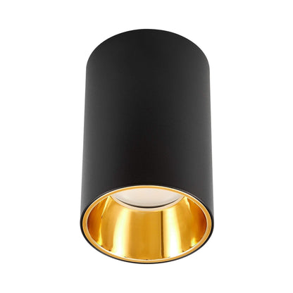 SPOT TUBA SURFACE - MOUNTED LUMINAIRE BLACK - GOLD TINA W1 - LuminaLux