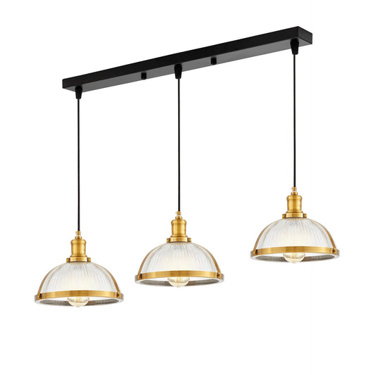TRIPLE LOFT BRASS PENDANT LAMP BRICO W3 PRO - LuminaLux