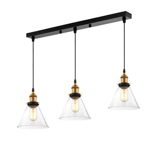 TRIPLE LOFT PENDANT LAMP NUBI W3 PRO - LuminaLux