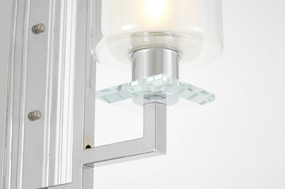 WALL LAMP CHROME WALL LAMP MANHATTAN W1 - LuminaLux