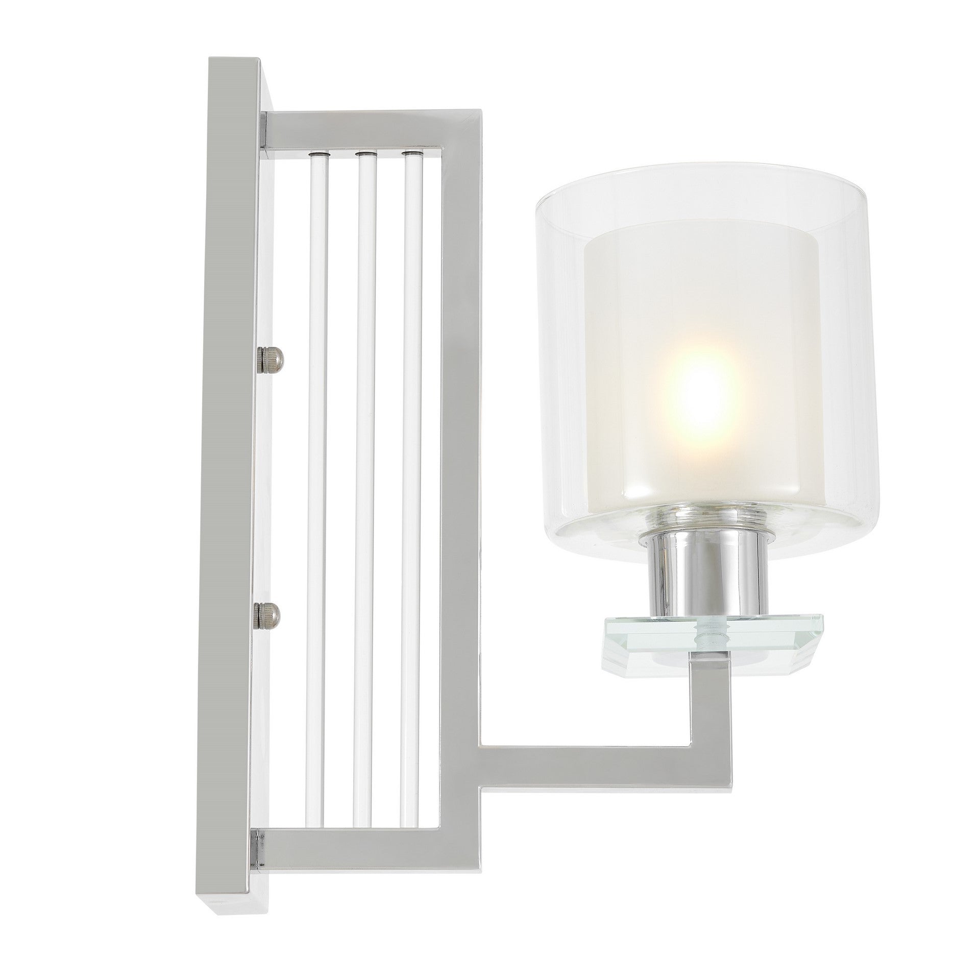 WALL LAMP CHROME WALL LAMP MANHATTAN W1 - LuminaLux