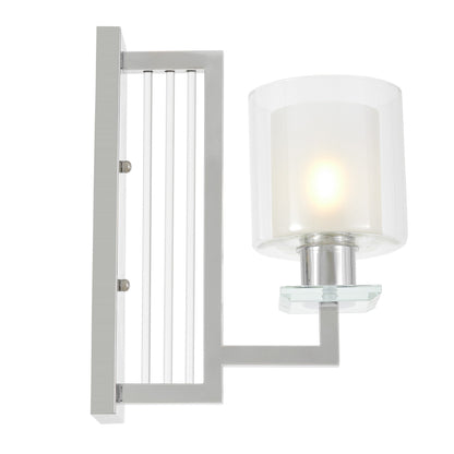 WALL LAMP CHROME WALL LAMP MANHATTAN W1 - LuminaLux