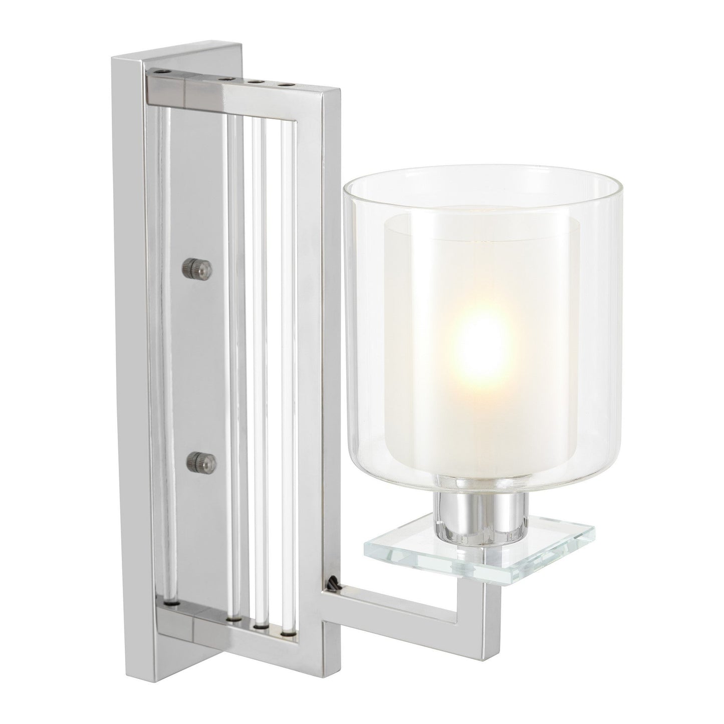WALL LAMP CHROME WALL LAMP MANHATTAN W1 - LuminaLux