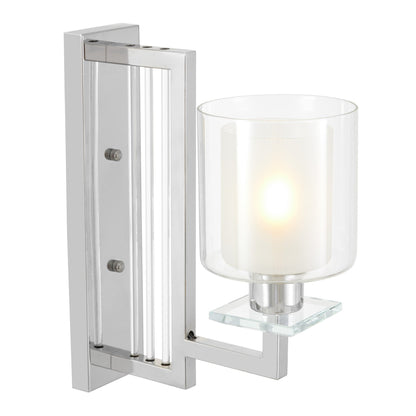 WALL LAMP CHROME WALL LAMP MANHATTAN W1 - LuminaLux