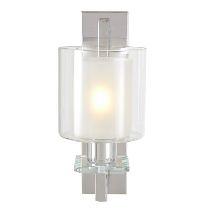 WALL LAMP CHROME WALL LAMP MANHATTAN W1 - LuminaLux