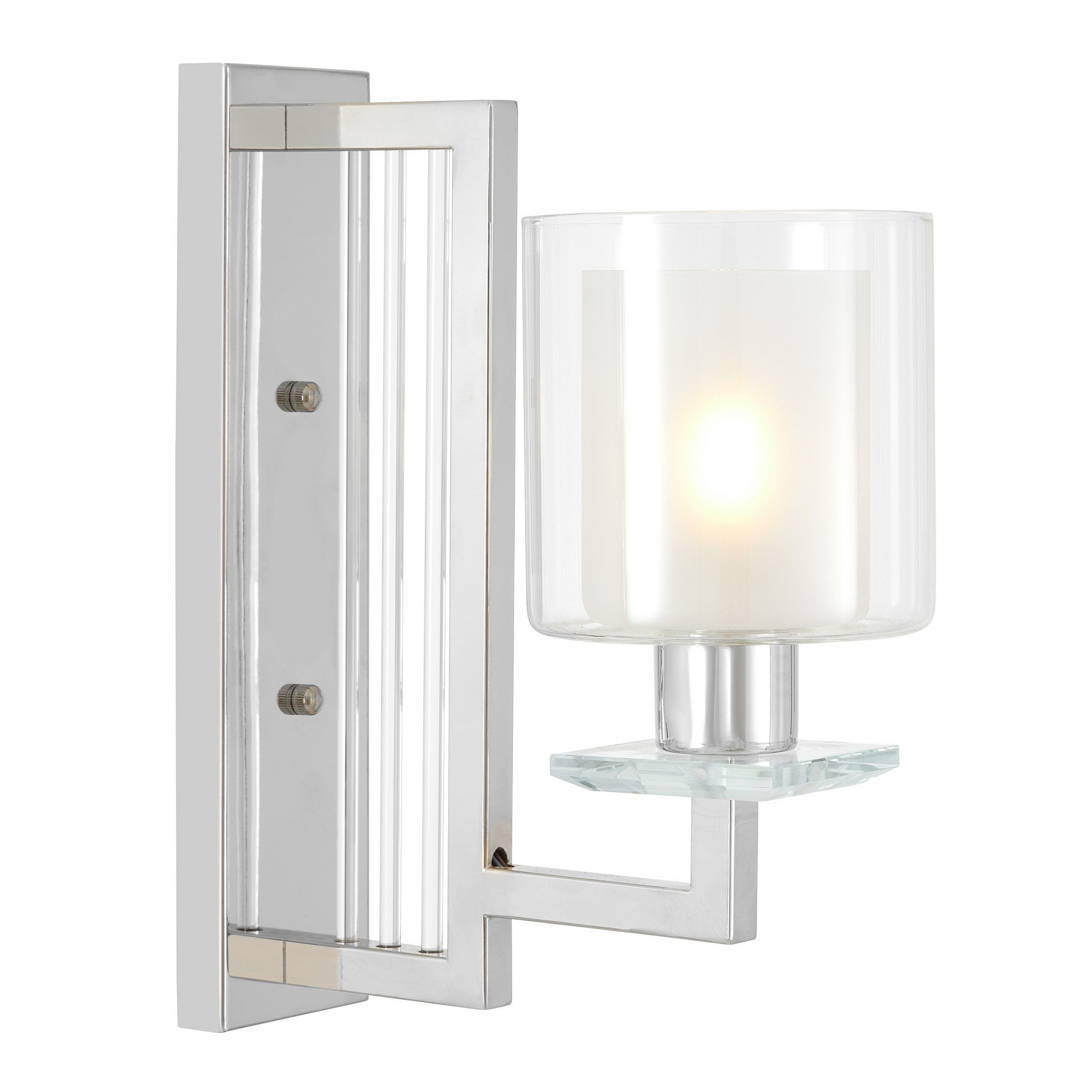 WALL LAMP CHROME WALL LAMP MANHATTAN W1 - LuminaLux