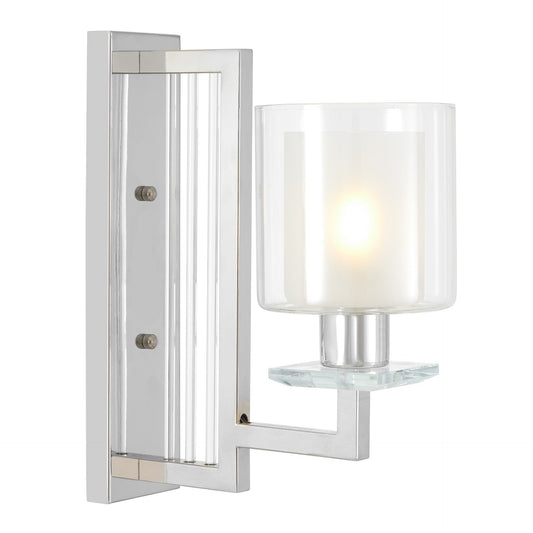 WALL LAMP CHROME WALL LAMP MANHATTAN W1 - LuminaLux