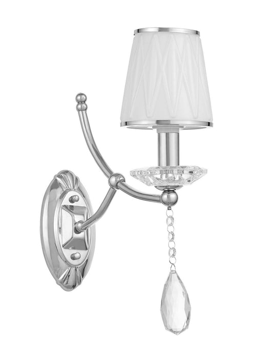 WALL LAMP CRYSTAL WALL LAMP CHROME DOMINNI W1 - LuminaLux