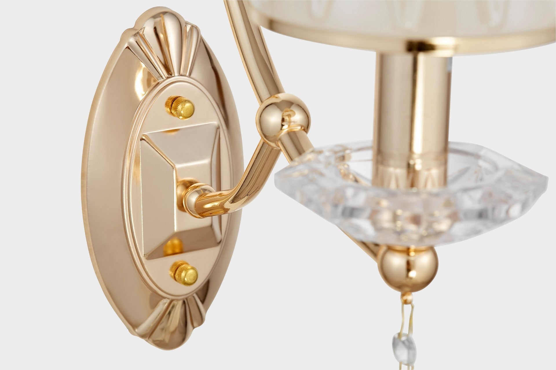 WALL LAMP CRYSTAL WALL LAMP GOLD DOMINNI W1 - LuminaLux