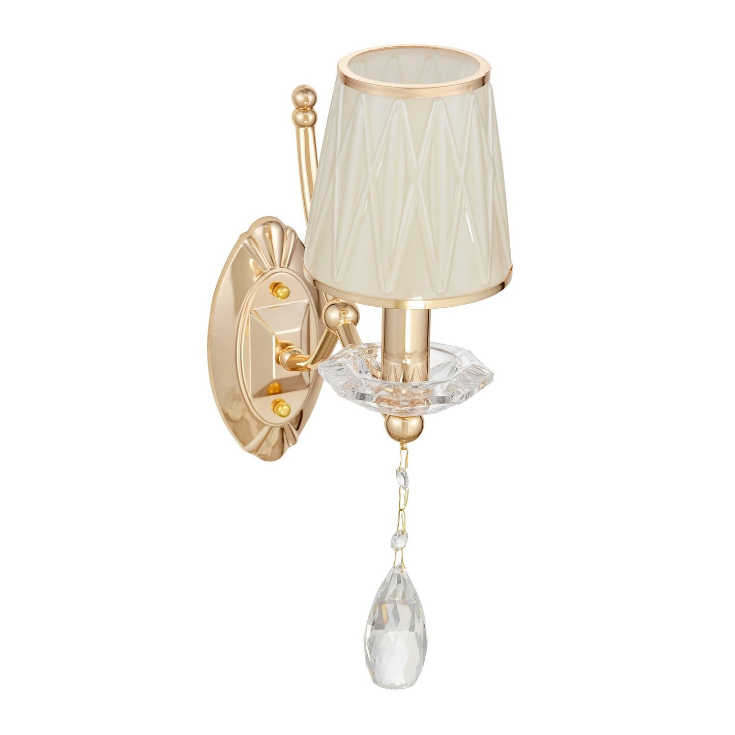 WALL LAMP CRYSTAL WALL LAMP GOLD DOMINNI W1 - LuminaLux