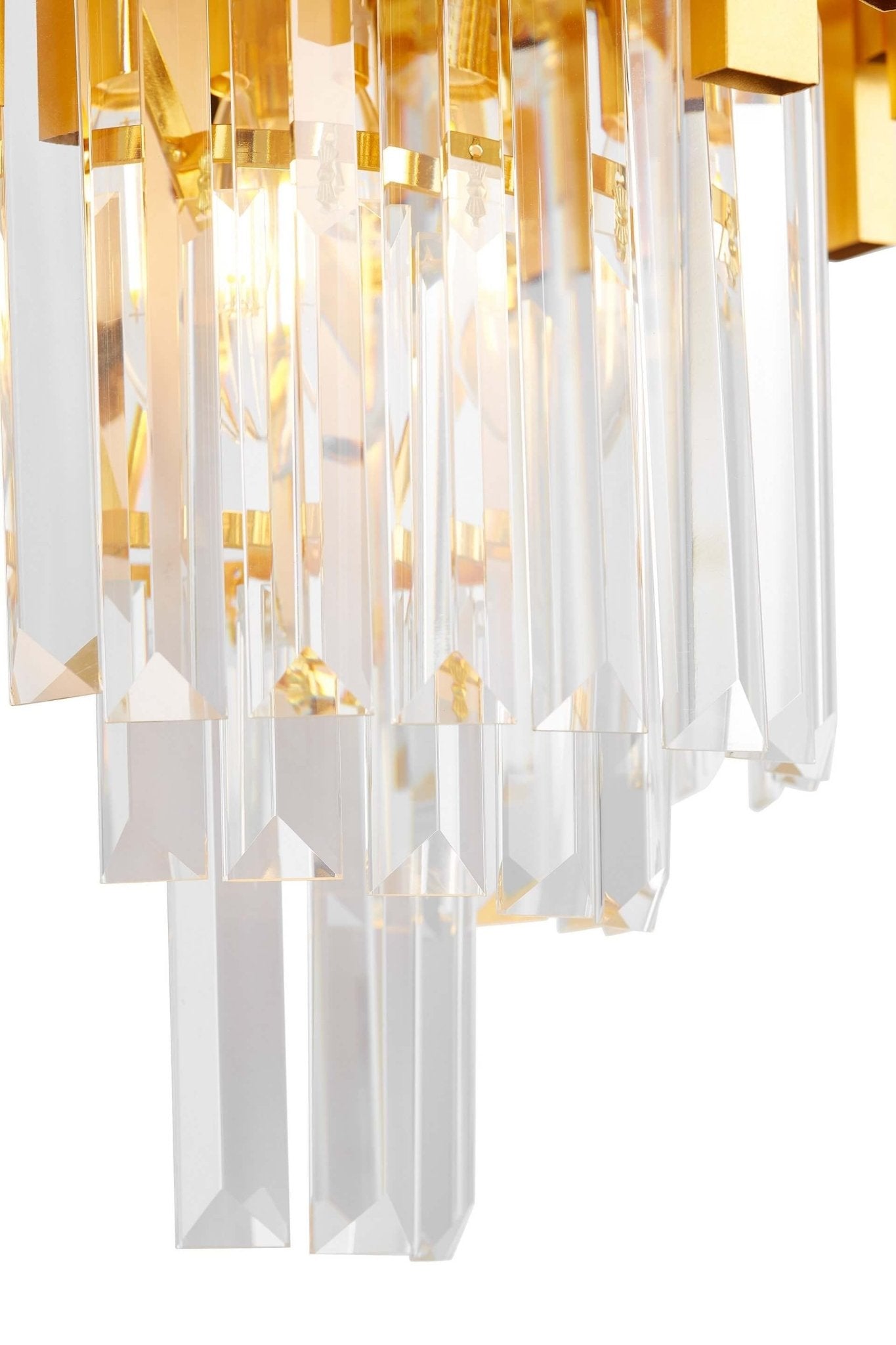 WALL LAMP CRYSTAL WALL LAMP GOLD FERA W2 - LuminaLux