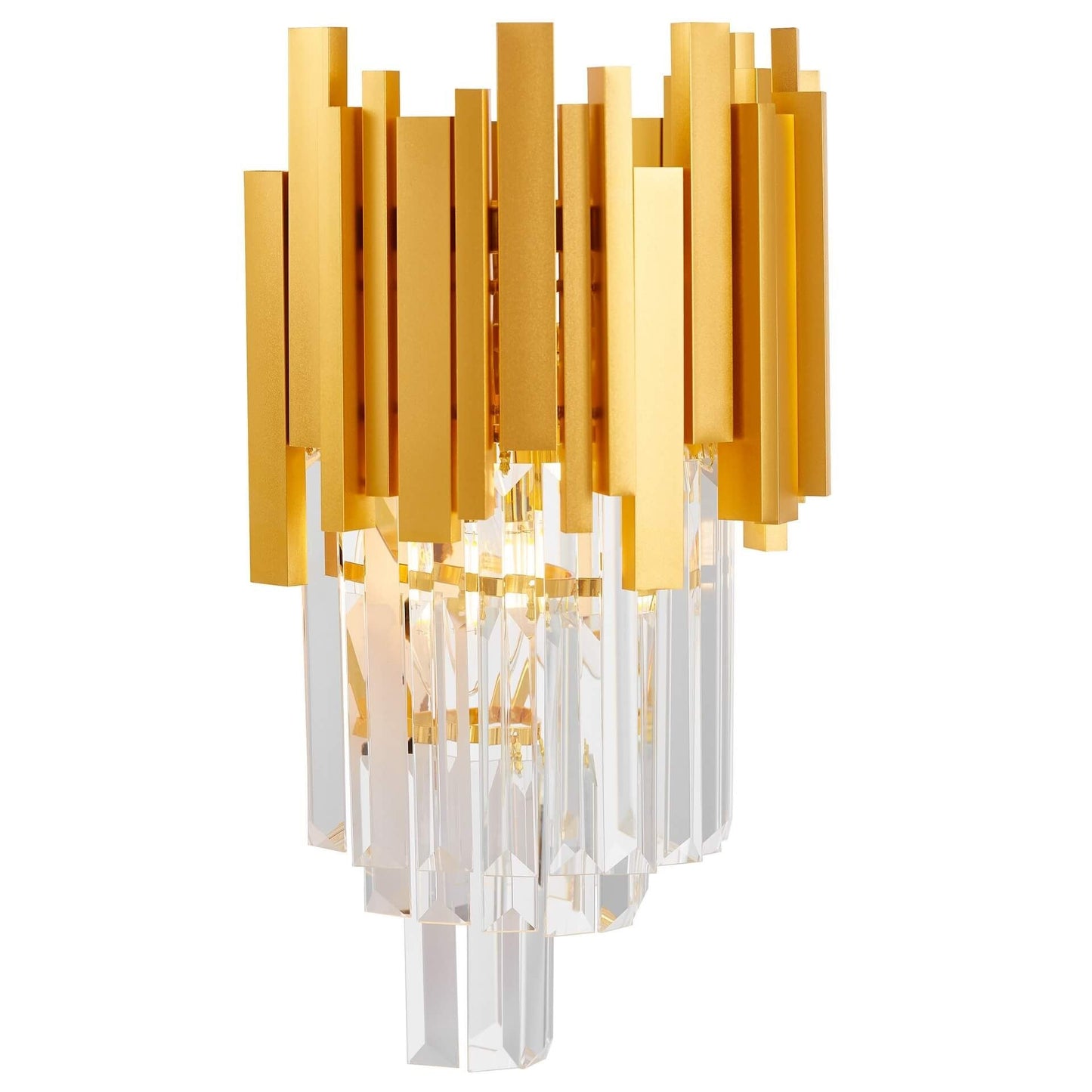 WALL LAMP CRYSTAL WALL LAMP GOLD FERA W2 - LuminaLux