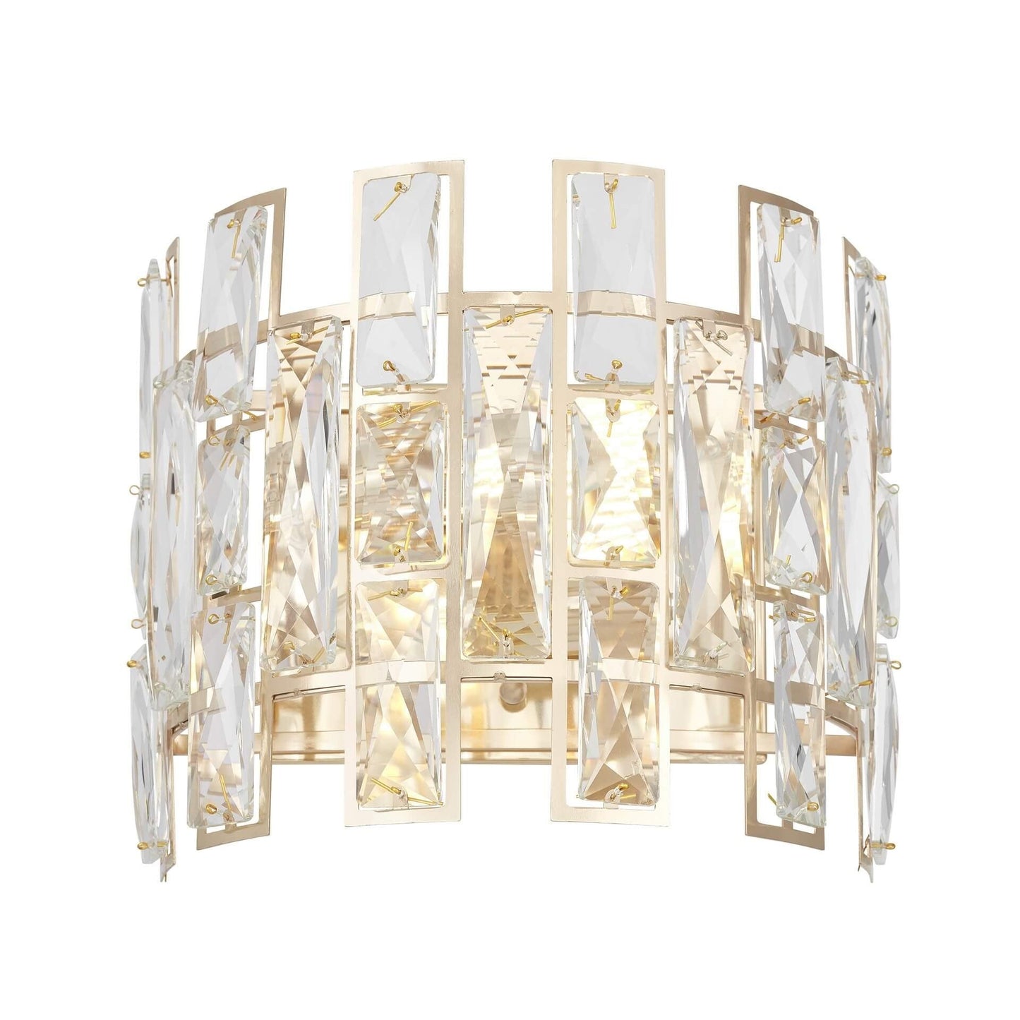 WALL LAMP CRYSTAL WALL LAMP GOLD FIORINA W2 - LuminaLux