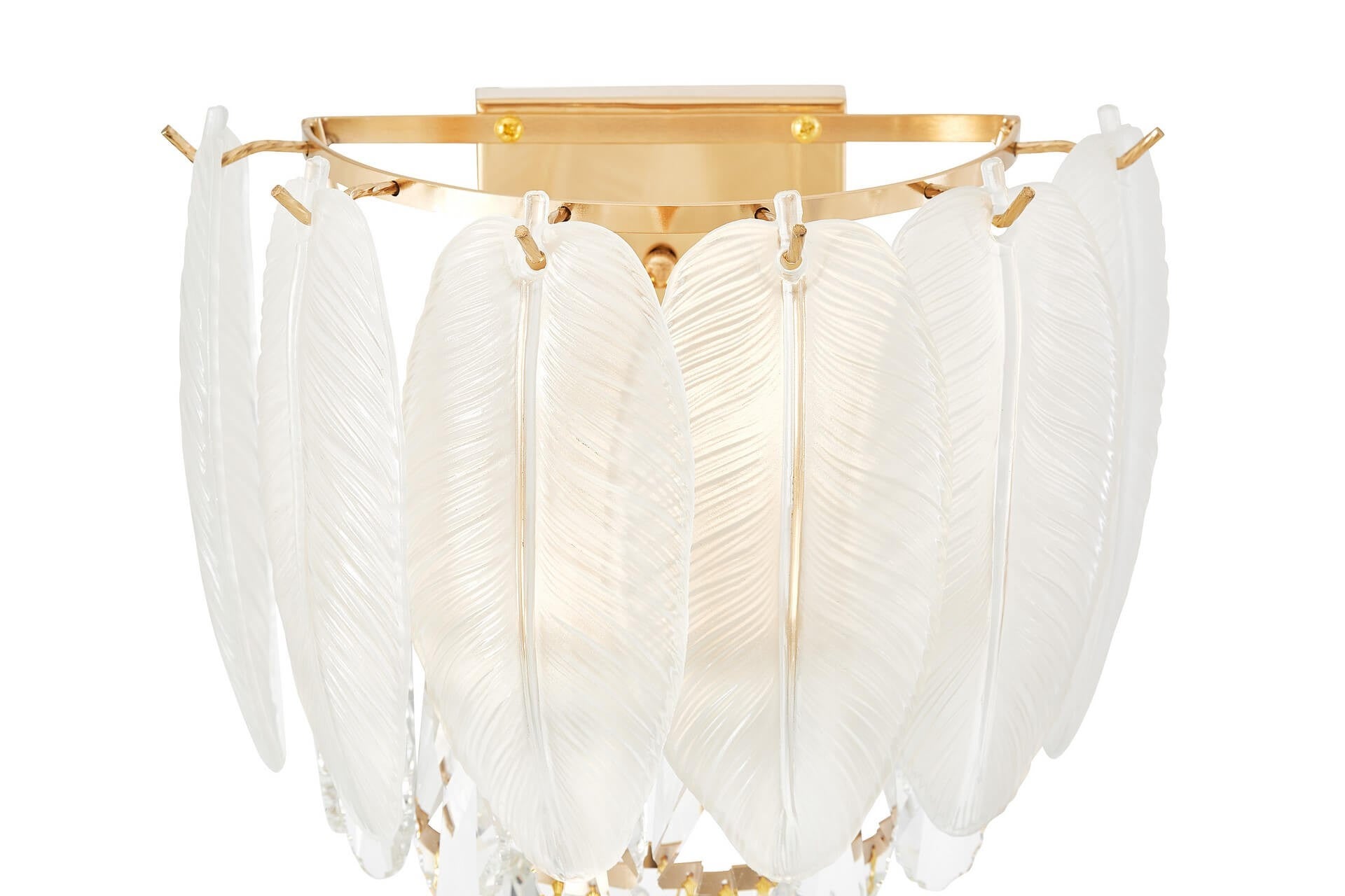 WALL LAMP CRYSTAL WALL LAMP WHITE AND GOLD CAVALINI W2 - LuminaLux