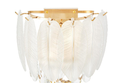 WALL LAMP CRYSTAL WALL LAMP WHITE AND GOLD CAVALINI W2 - LuminaLux
