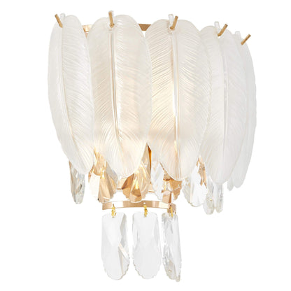 WALL LAMP CRYSTAL WALL LAMP WHITE AND GOLD CAVALINI W2 - LuminaLux