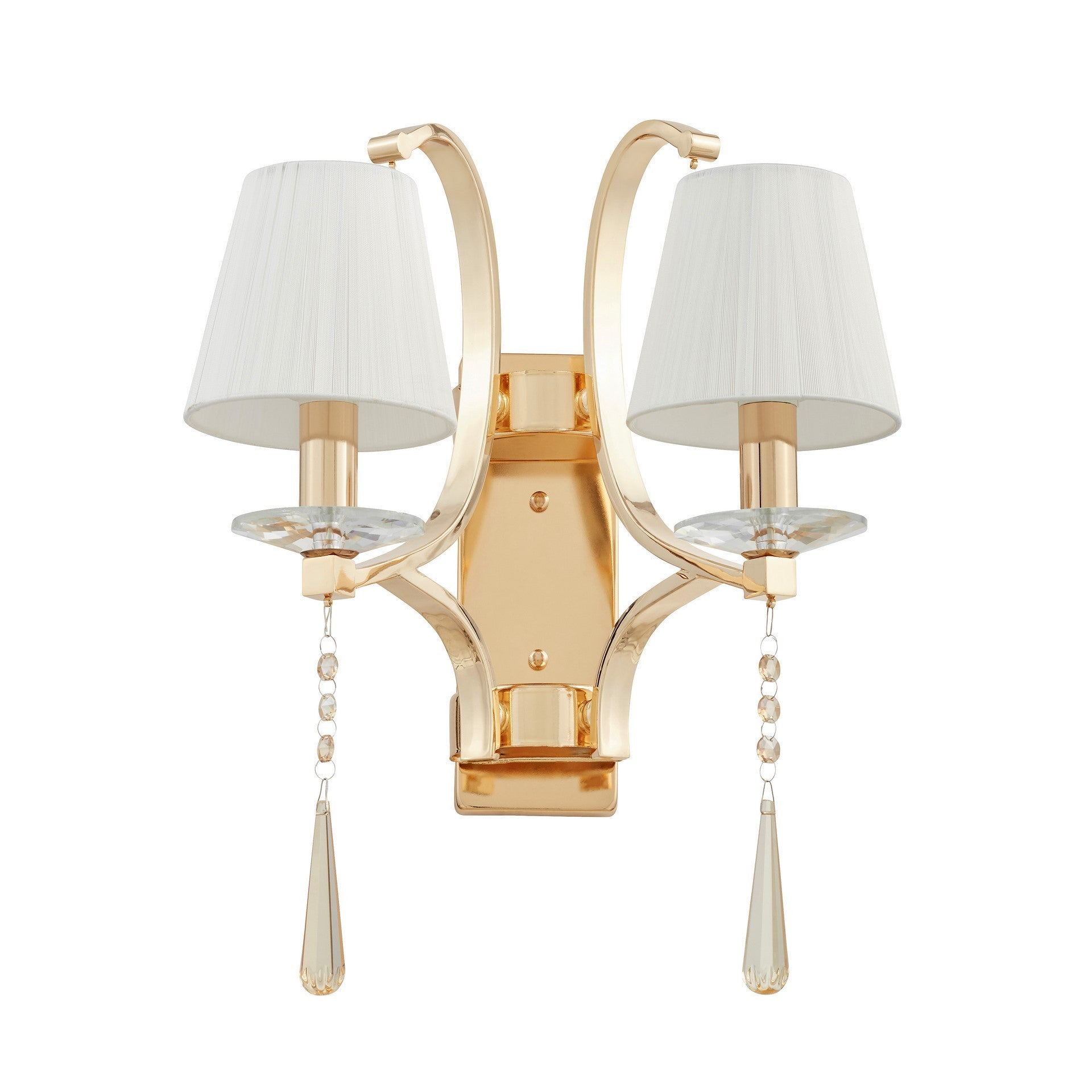 WALL LAMP GOLD CRYSTAL WALL LAMP VENISIA W2 - LuminaLux