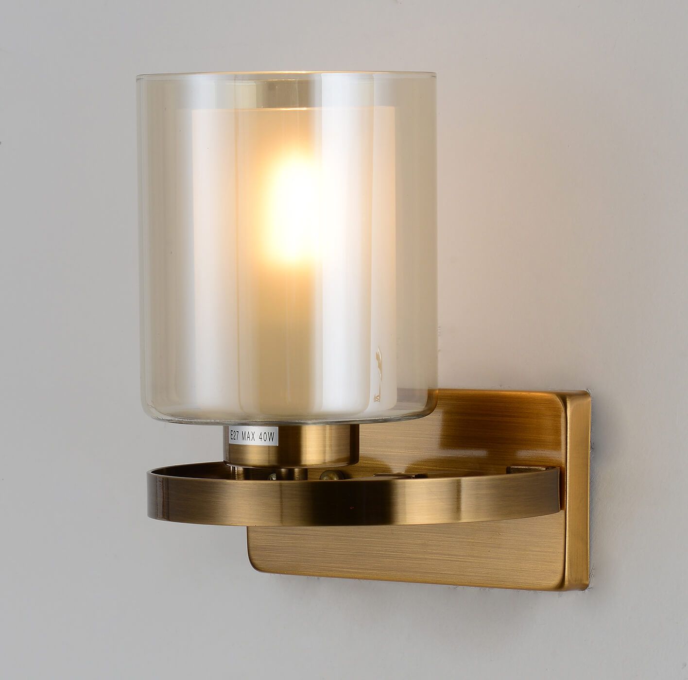 WALL LAMP LOFT WALL LAMP BRASS SANTINI W1 - LuminaLux