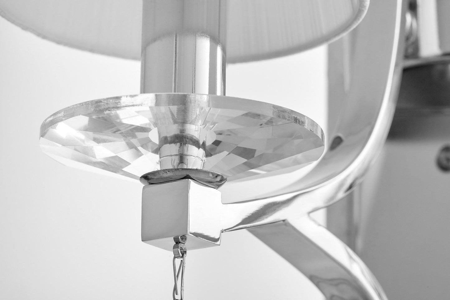 WALL LAMP SILVER CRYSTAL WALL LAMP VENISIA W2 - LuminaLux
