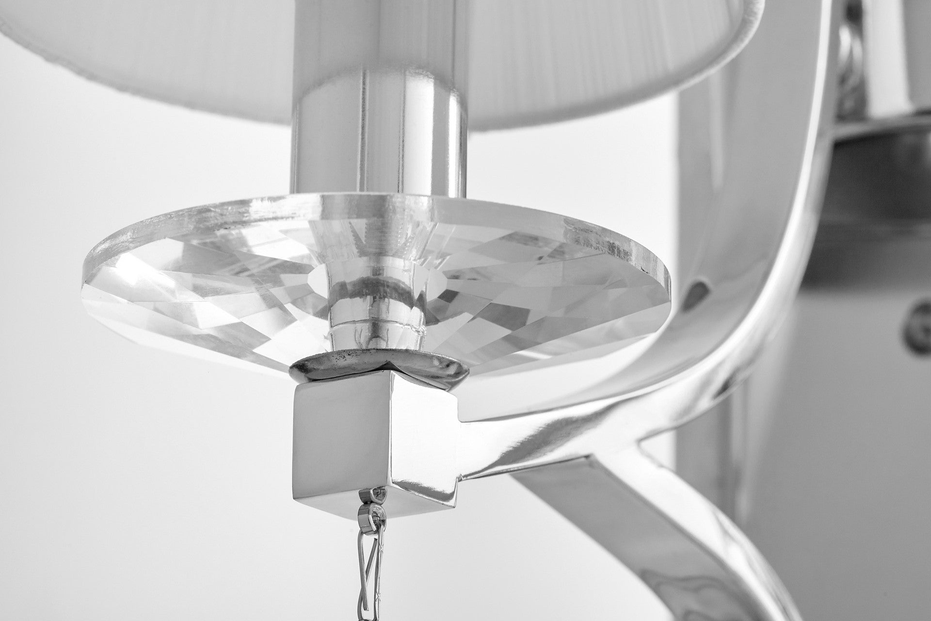 WALL LAMP SILVER CRYSTAL WALL LAMP VENISIA W2 - LuminaLux