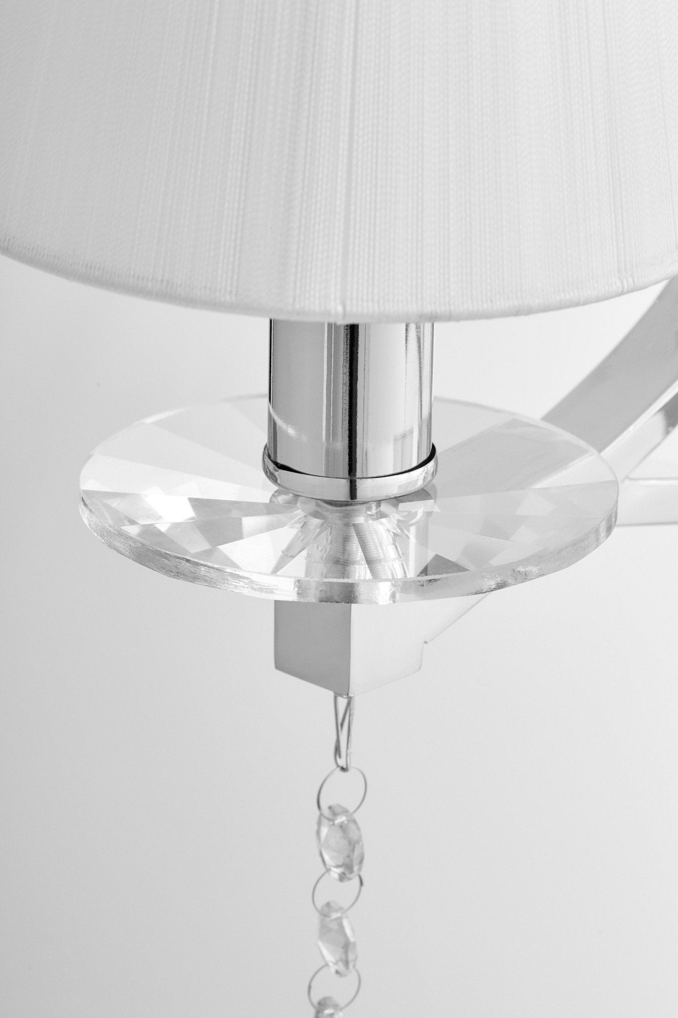 WALL LAMP SILVER CRYSTAL WALL LAMP VENISIA W2 - LuminaLux