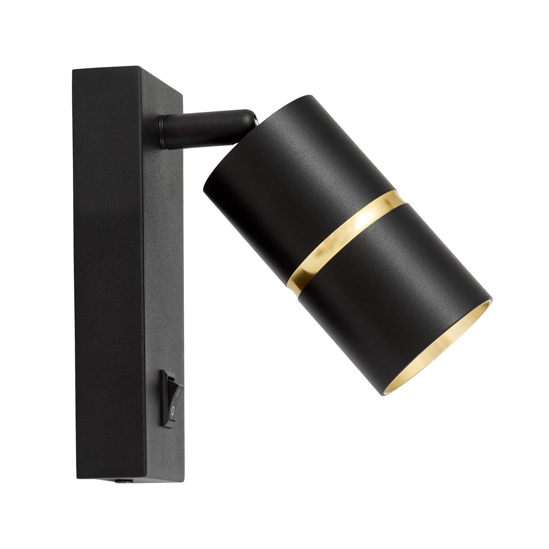 WALL LAMP WALL LAMP MODERN BLACK AND GOLD ASTI PRO - LuminaLux