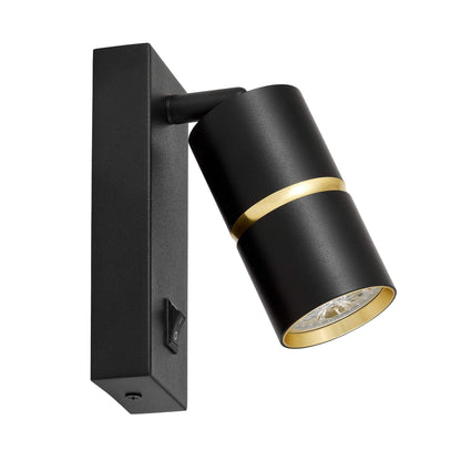 WALL LAMP WALL LAMP MODERN BLACK AND GOLD ASTI PRO - LuminaLux
