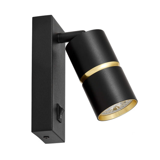WALL LAMP WALL LAMP MODERN BLACK AND GOLD ASTI PRO - LuminaLux
