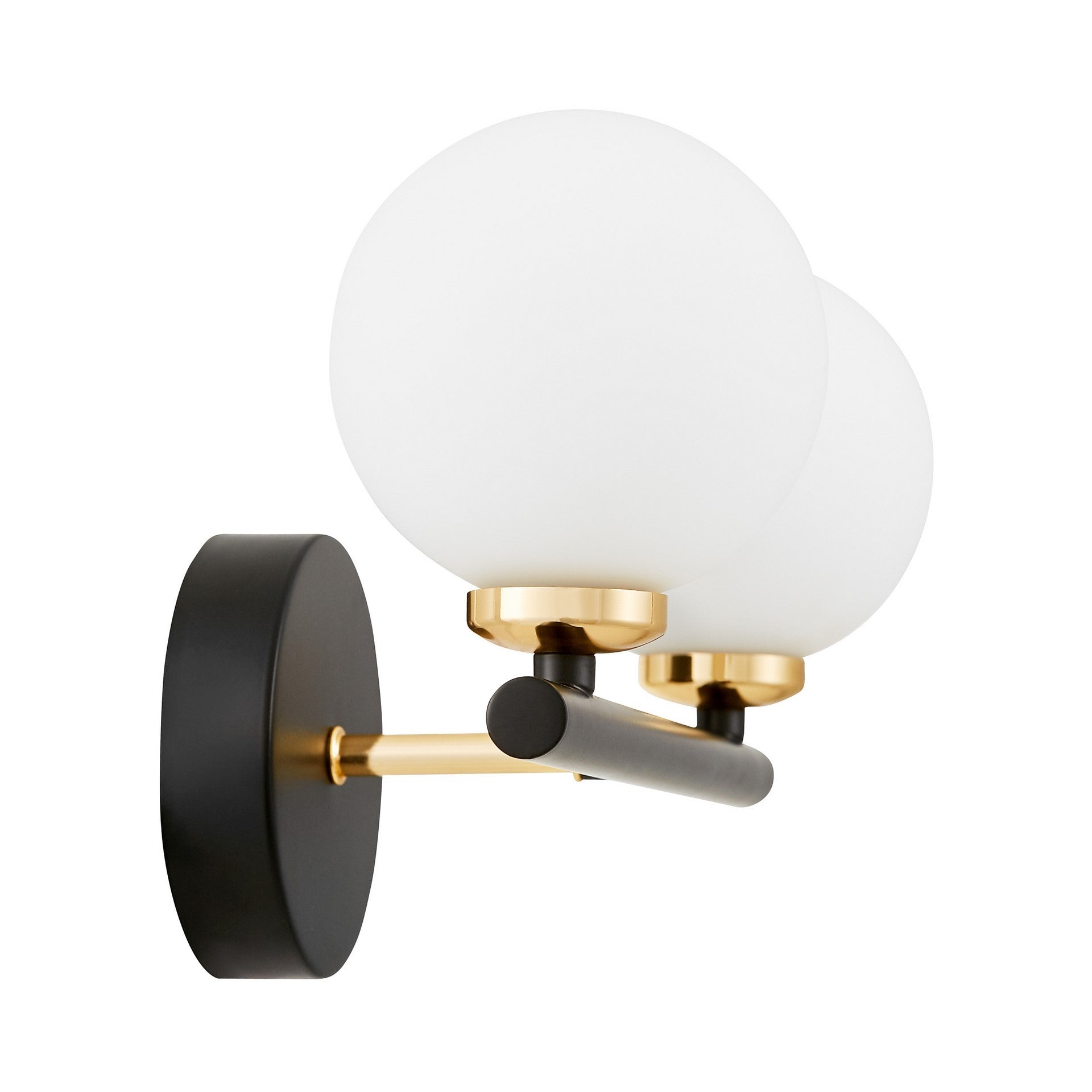 WALL LAMP WALL LAMP MODERN BLACK AND GOLD MARSIAD W2 - LuminaLux