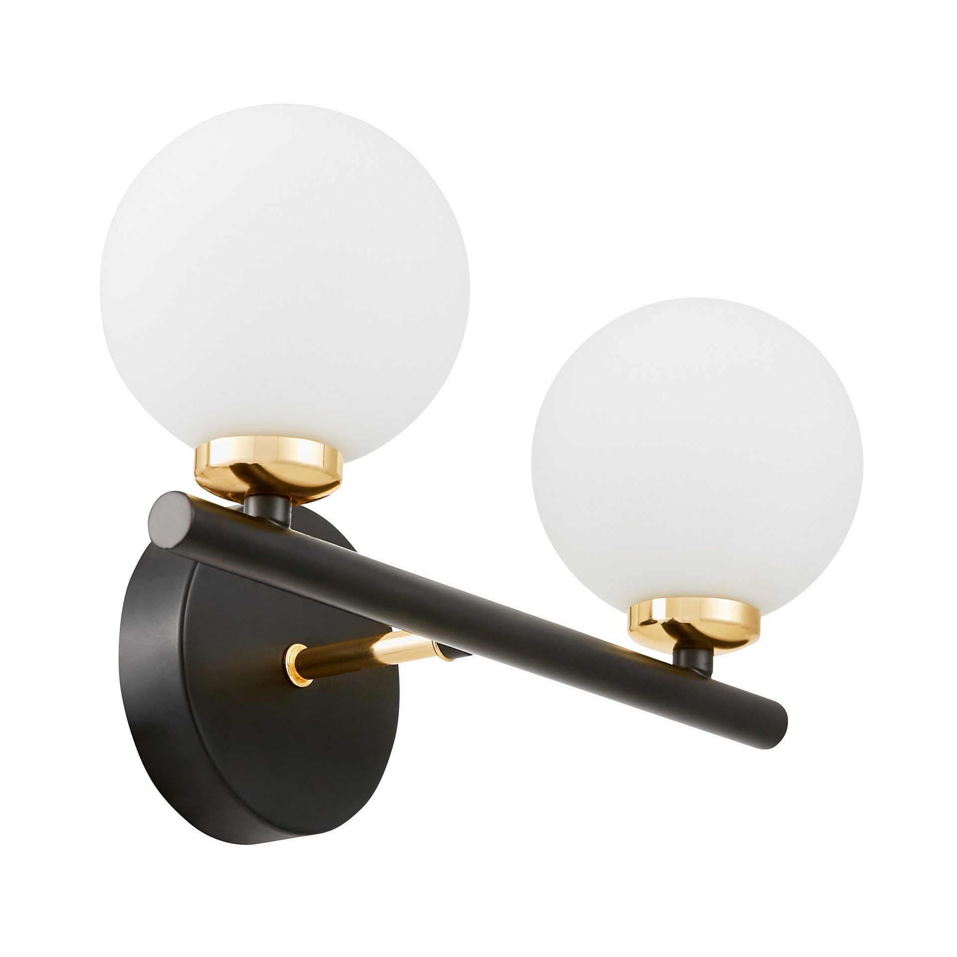 WALL LAMP WALL LAMP MODERN BLACK AND GOLD MARSIAD W2 - LuminaLux