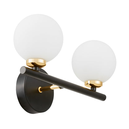 WALL LAMP WALL LAMP MODERN BLACK AND GOLD MARSIAD W2 - LuminaLux