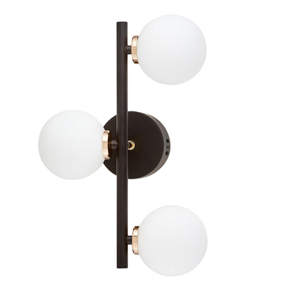 WALL LAMP WALL LAMP MODERN BLACK AND GOLD MARSIAD W3 - LuminaLux