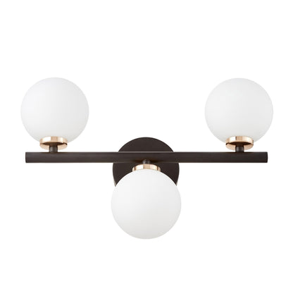 WALL LAMP WALL LAMP MODERN BLACK AND GOLD MARSIAD W3 - LuminaLux