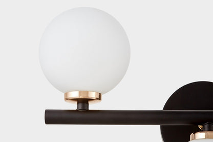 WALL LAMP WALL LAMP MODERN BLACK AND GOLD MARSIAD W3 - LuminaLux