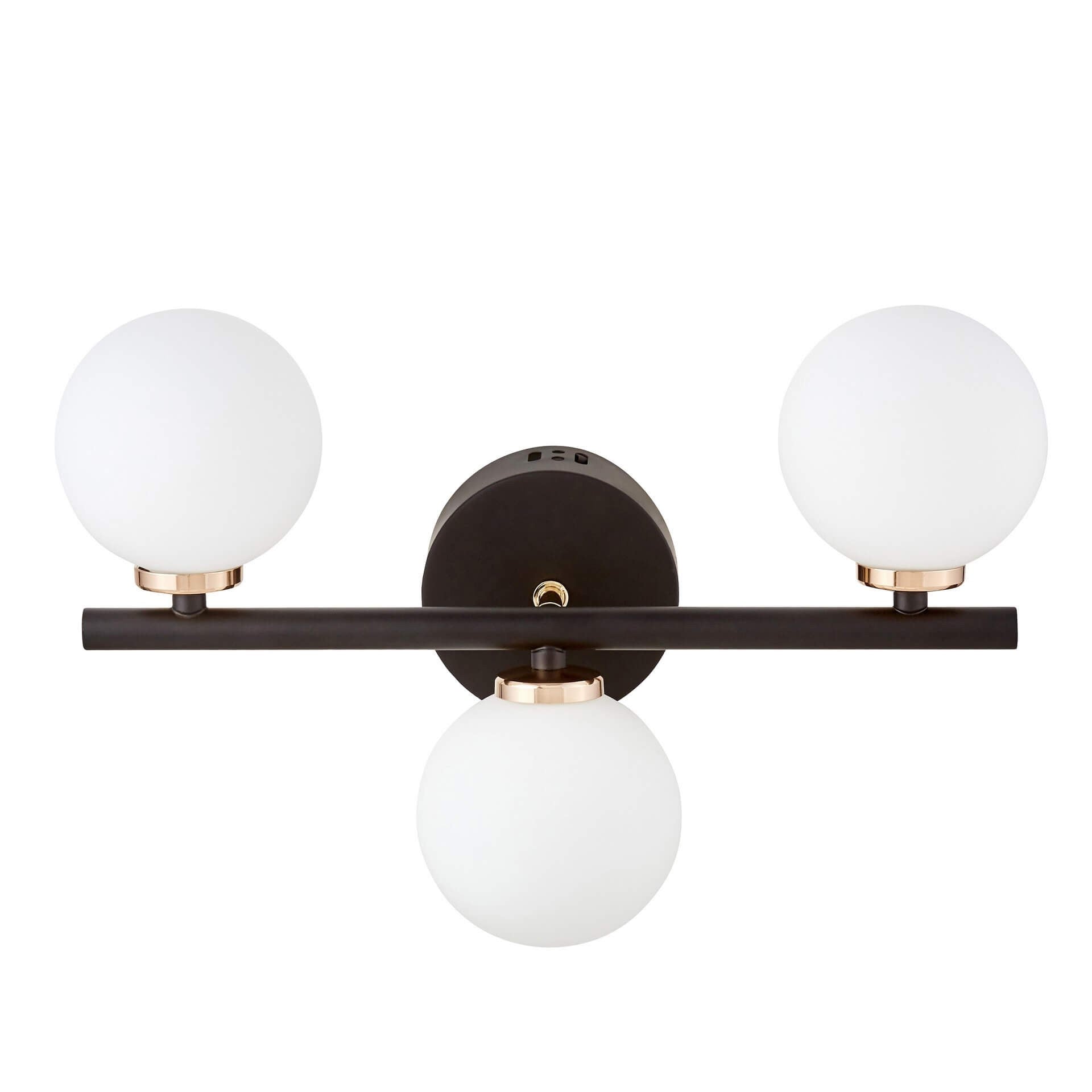 WALL LAMP WALL LAMP MODERN BLACK AND GOLD MARSIAD W3 - LuminaLux