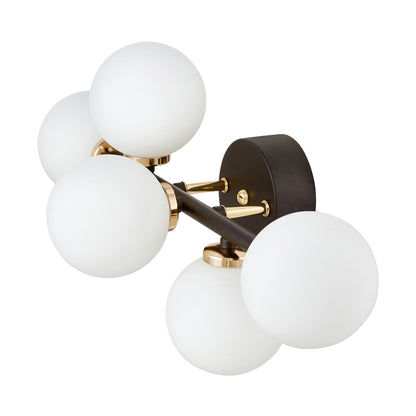WALL LAMP WALL LAMP MODERN BLACK AND GOLD MARSIAD W5 - LuminaLux