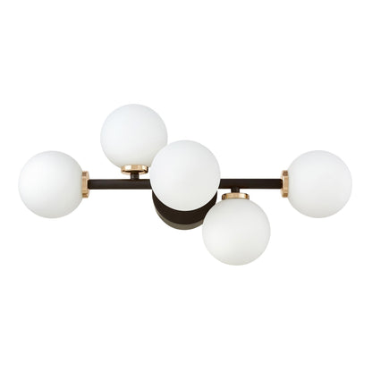 WALL LAMP WALL LAMP MODERN BLACK AND GOLD MARSIAD W5 - LuminaLux