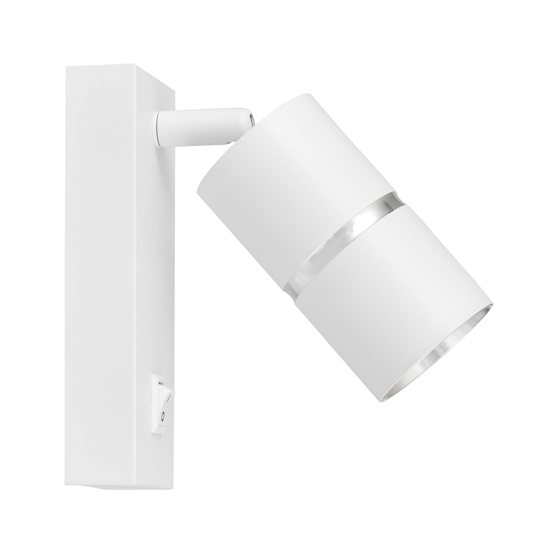 WALL LAMP WALL LAMP MODERN WHITE AND SILVER ASTI PRO - LuminaLux