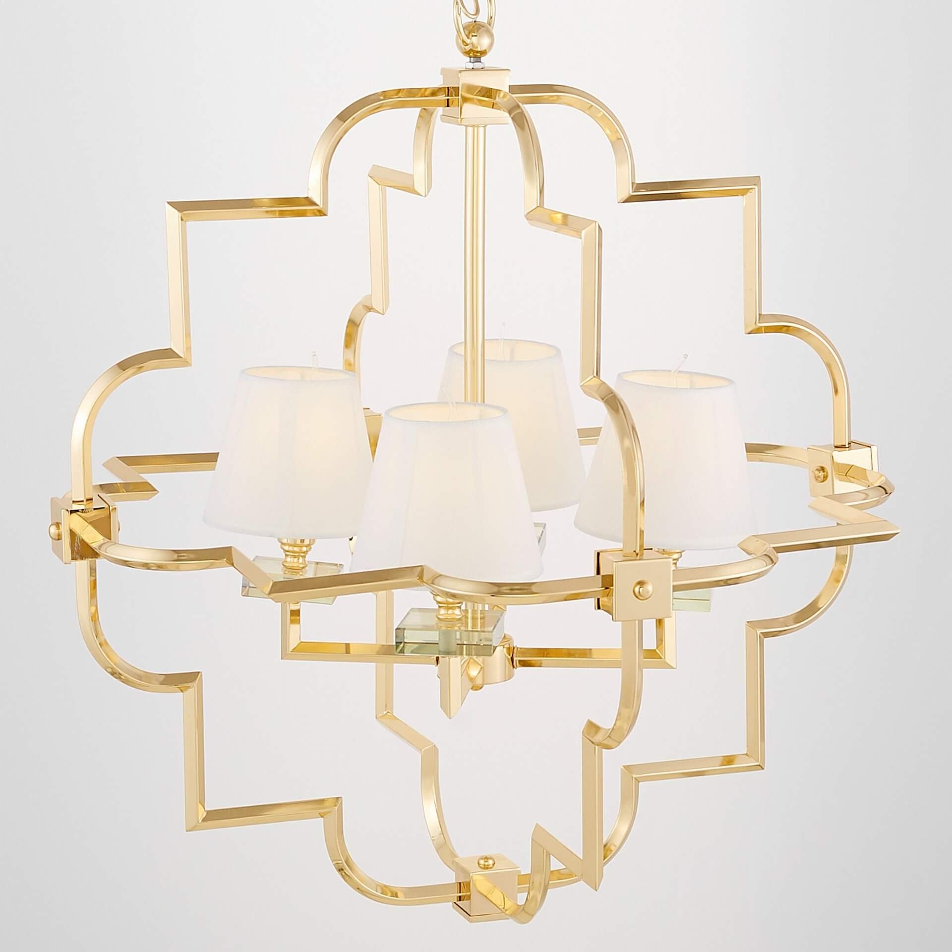 WHITE - GOLD MODERN PENDANT LAMP BALTIMORE W4 - LuminaLux