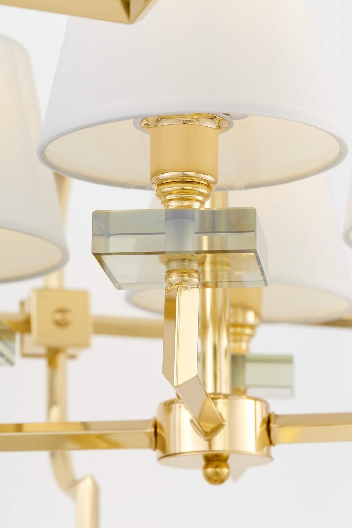 WHITE - GOLD MODERN PENDANT LAMP BALTIMORE W4 - LuminaLux